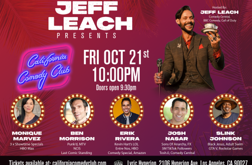 Jeff Leach Presents ft. Monique Marvez, Ben Morrison, Erik Rivera, Josh Nasar and Slink Johnson!